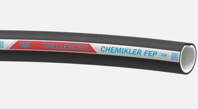 Wąż przemysłowy gumowy do chemii CHEMIKLER FEP